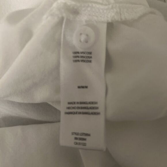 Women’s beachlunchlounge White Button Front Blouse | Tie Front | Sz M, NWT - Picture 7 of 7